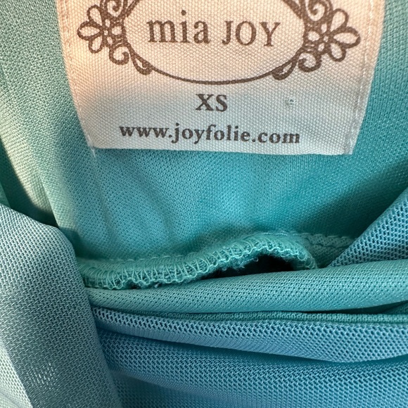 Joyfolie Claudia Boho Halter Maxi Dress Size XS teal maxi - Picture 8 of 10